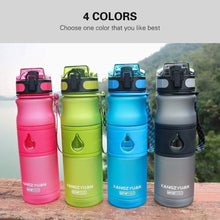 Load image into Gallery viewer, Sport Water Bottle BPA FREE Plastic Direct Drinking Flip Pop-top Filter Gourde - 18 fl oz - 530 ml