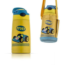 Load image into Gallery viewer, Kids Stainless Steel Double Wall Vacuum Insulated Sippy Cup  w Silicone Straw