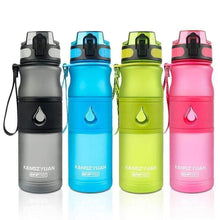 Load image into Gallery viewer, Sport Water Bottle BPA FREE Plastic Direct Drinking Flip Pop-top Filter Gourde - 18 fl oz - 530 ml