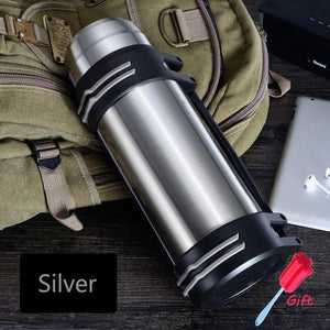 The Aqua Grail Thermo - Stainless Steel Double Walled Vacuum Thermos w Handle