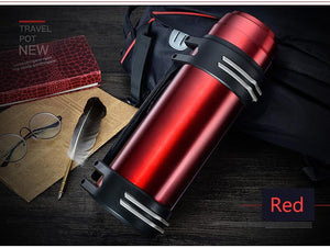 The Aqua Grail Thermo - Stainless Steel Double Walled Vacuum Thermos w Handle