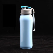 Load image into Gallery viewer, 800ml Single Wall 304 Stainless Steel Sports Outdoor Water Bottle with Bpa-Free Spring Lid w Portable Rope