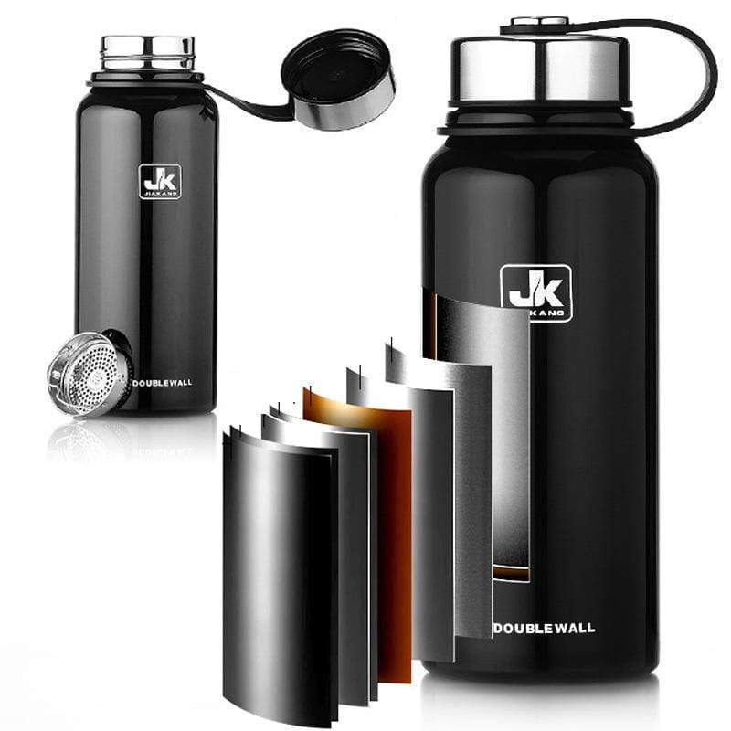 1000ml Thermal Vacuum Flask Water Bottle Insulated Double Wall