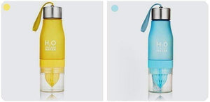 Transhome Creative Fruit Juice Infuser Water Bottle 650ml PBA-free Plastic