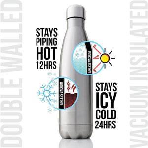 The Aqua Grail - Stainless Steel Double-Wall Vacuum Flask Soda-pop Style Water Bottle
