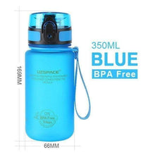 Load image into Gallery viewer, UZSPACE 350ml Sports Water Bottle Kid Eco-friendly Plastic Leak Proof Tour Bottle BPA Free