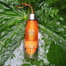 Load image into Gallery viewer, Transhome Creative Fruit Juice Infuser Water Bottle 650ml PBA-free Plastic