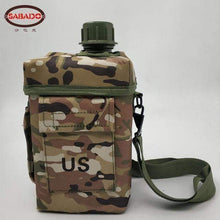 Load image into Gallery viewer, PBA-free Plastic Military Canteen 2L Capacity Choice of Skin for Maneuvers Camping Hiking Climbing