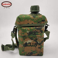 Load image into Gallery viewer, PBA-free Plastic Military Canteen 2L Capacity Choice of Skin for Maneuvers Camping Hiking Climbing