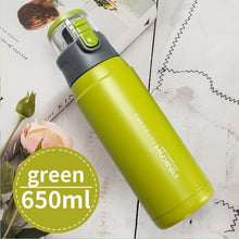 Load image into Gallery viewer, PINKAH 650ML Thermo Mug Stainless Steel Vacuum Flasks Sport Style Insulated Outdoor Water Bottle Thermos