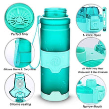 Load image into Gallery viewer, ZORRI -  400 to 1000ml - Sports Water Bottle BPA-Free Plastic Pop-top w Cleaning Brush*