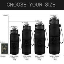 Load image into Gallery viewer, ZORRI -  400 to 1000ml - Sports Water Bottle BPA-Free Plastic Pop-top w Cleaning Brush*