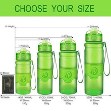 Load image into Gallery viewer, ZORRI -  400 to 1000ml - Sports Water Bottle BPA-Free Plastic Pop-top w Cleaning Brush*
