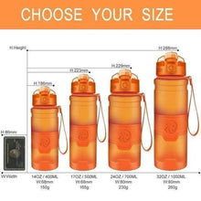 Load image into Gallery viewer, ZORRI -  400 to 1000ml - Sports Water Bottle BPA-Free Plastic Pop-top w Cleaning Brush*
