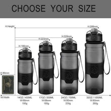 Load image into Gallery viewer, ZORRI -  400 to 1000ml - Sports Water Bottle BPA-Free Plastic Pop-top w Cleaning Brush*