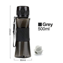 Load image into Gallery viewer, UZSPACE Shaker Sports Water Bottles Creative Drink Camping Tour My Bottle for Water 350/500ml Plastic Tritan Drinkware BPA Free