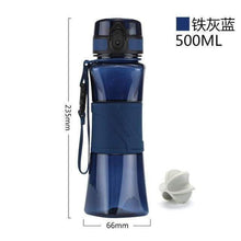 Load image into Gallery viewer, UZSPACE Shaker Sports Water Bottles Creative Drink Camping Tour My Bottle for Water 350/500ml Plastic Tritan Drinkware BPA Free