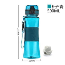 Load image into Gallery viewer, UZSPACE Shaker Sports Water Bottles Creative Drink Camping Tour My Bottle for Water 350/500ml Plastic Tritan Drinkware BPA Free
