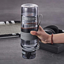 Load image into Gallery viewer, UZSPACE Popular Gray Water Bottle Men Outdoor Sport Travel My Drink Bottle Portable Leakproof Plastic Bottle BPA Free 5 Capacity