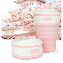 Load image into Gallery viewer, Collapsible Silicone Folding Travel Mug for the Office Camping Hiking Picnic Water Cup BPA Free