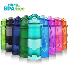 Load image into Gallery viewer, ZORRI -  400 to 1000ml - Sports Water Bottle BPA-Free Plastic Pop-top w Cleaning Brush*