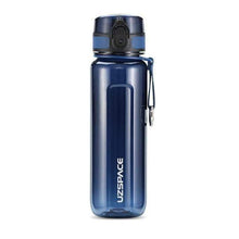 Load image into Gallery viewer, UZSPACE Sport Water Bottle 400/500/800/1000ml Portable Leakproof Outdoor Bicycle Shaker Fruit Tea Infuse Drink Bottle For Water Plastic BPA Free