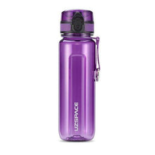Load image into Gallery viewer, UZSPACE Sport Water Bottle 400/500/800/1000ml Portable Leakproof Outdoor Bicycle Shaker Fruit Tea Infuse Drink Bottle For Water Plastic BPA Free