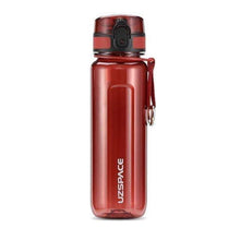 Load image into Gallery viewer, UZSPACE Sport Water Bottle 400/500/800/1000ml Portable Leakproof Outdoor Bicycle Shaker Fruit Tea Infuse Drink Bottle For Water Plastic BPA Free
