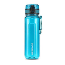 Load image into Gallery viewer, UZSPACE Sport Water Bottle 400/500/800/1000ml Portable Leakproof Outdoor Bicycle Shaker Fruit Tea Infuse Drink Bottle For Water Plastic BPA Free