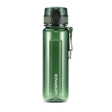 Load image into Gallery viewer, UZSPACE Sport Water Bottle 400/500/800/1000ml Portable Leakproof Outdoor Bicycle Shaker Fruit Tea Infuse Drink Bottle For Water Plastic BPA Free