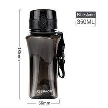 Load image into Gallery viewer, UZSPACE New 350&500ml Sport Water Bottle Creative Portable Sports Camping Tea juice Tritan Plastic Drinkware My Bottle for Water