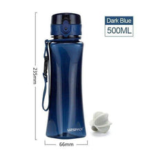 Load image into Gallery viewer, UZSPACE New 350&500ml Sport Water Bottle Creative Portable Sports Camping Tea juice Tritan Plastic Drinkware My Bottle for Water
