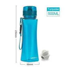 Load image into Gallery viewer, UZSPACE New 350&500ml Sport Water Bottle Creative Portable Sports Camping Tea juice Tritan Plastic Drinkware My Bottle for Water
