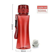 Load image into Gallery viewer, UZSPACE New 350&500ml Sport Water Bottle Creative Portable Sports Camping Tea juice Tritan Plastic Drinkware My Bottle for Water
