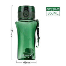 Load image into Gallery viewer, UZSPACE New 350&500ml Sport Water Bottle Creative Portable Sports Camping Tea juice Tritan Plastic Drinkware My Bottle for Water