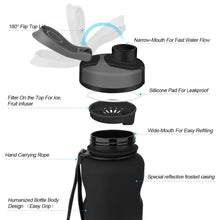 Load image into Gallery viewer, ZORRI Large 1.2 Litre (41oz) Sports Water Bottle