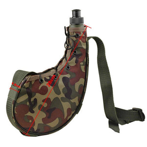 750ml Wine Skin Bota Botha Bag Water Bottle Outdoor Camping Camouflage Canteen