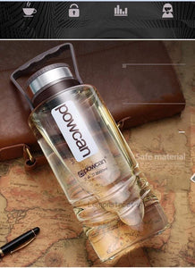 POWCAN - Large Capacity Bottle 1000ML 1500ML 2000ML Outdoor Water Bottle Sport Leak-Proof Seal