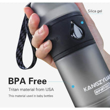 Load image into Gallery viewer, Sport Water Bottle BPA FREE Plastic Direct Drinking Flip Pop-top Filter Gourde - 18 fl oz - 530 ml