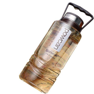 POWCAN - Large Capacity Bottle 1000ML 1500ML 2000ML Outdoor Water Bottle Sport Leak-Proof Seal