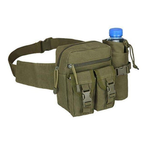 Outdoor Hip Pack for Water Bottle - Military Tactical Bag Waterproof Camping Hiking Pouch