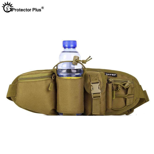 Protector Plus Tactical Waist Case Pack Bag Water Bottle Pouch Camping Hiking Hunting
