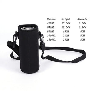 420-1500 ML Sports Water Bottle Case Insulated Bag Neoprene Pouch Holder Sleeve Cover Carrier