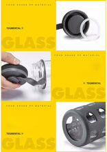 Load image into Gallery viewer, 600ml / 20.3 fl oz - Water Bottle High Quality Kettle Glass - Silicone Rubber Outer-wall