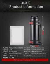 Load image into Gallery viewer, The Aqua Grail Thermo - Stainless Steel Double Walled Vacuum Thermos w Handle