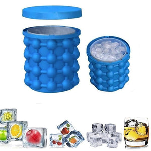 Silicone Ice Cube Maker Portable Bucket Cooler Space Saving Kitchen Freezer Tools