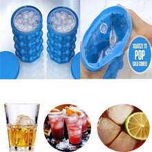Load image into Gallery viewer, Silicone Ice Cube Maker Portable Bucket Cooler Space Saving Kitchen Freezer Tools