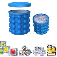 Load image into Gallery viewer, Silicone Ice Cube Maker Portable Bucket Cooler Space Saving Kitchen Freezer Tools