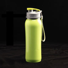 Load image into Gallery viewer, 800ml Single Wall 304 Stainless Steel Sports Outdoor Water Bottle with Bpa-Free Spring Lid w Portable Rope