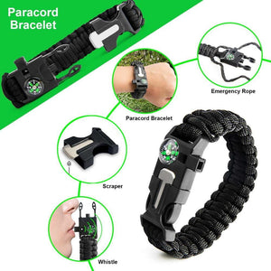 18 IN 1 Outdoor Survival Wilderness Multi-function Adventure Kit Tactical Camping Travel Defense Equipment First Aid SOS Set